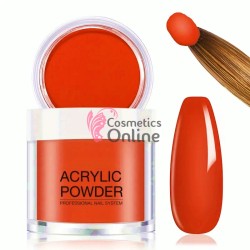 Pudra acrilica de 10g Amelie pentru constructie sau modelaj 3D - PDR26 Portocaliu Neon